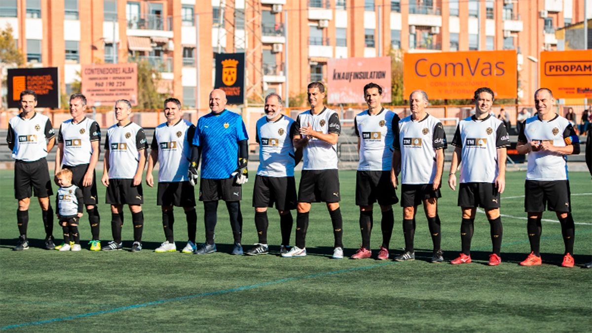 Las Leyendas del Valencia CF disputan en Alaquàs un triangular ante el Leganés y al Hércules para ayudar a los afectados por la Dana
