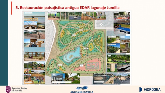 Así es el gran espacio verde con una laguna que proyecta Jumilla: juegos infantiles, zonas de paseo y deporte, y especies autóctonas