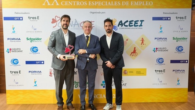 El Valencia CF, premiado por inclusión laboral de personas con discapacidad