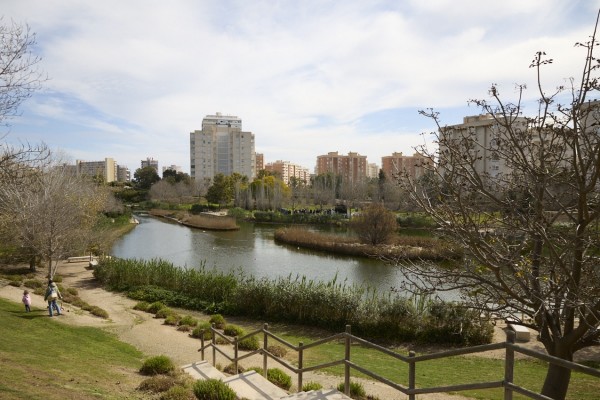 Alicante y Aguas avanzan en la réplica del sistema anti inundaciones de La Marjal en otros tres parques