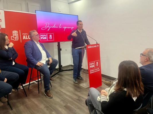 Rubén Alfaro anuncia que el próximo Congreso Provincial del PSOE se celebrará en Alcoy
