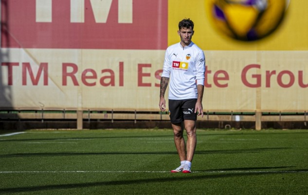 Hugo Duro continúa sin entrenar con el grupo en la última sesión antes de enfrentarse a Osasuna