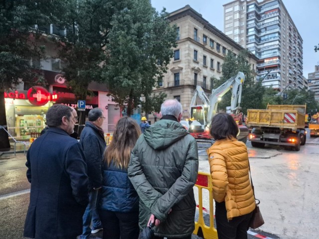 La Gran Vía de Murcia reabrirá el lunes tras una semana cortada al tráfico