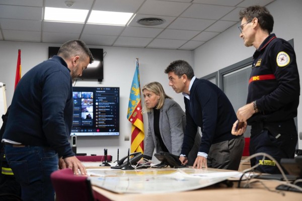 La Generalitat establece la emergencia situación 0 por inundaciones en Castellón, Valencia y litoral norte de Alicante