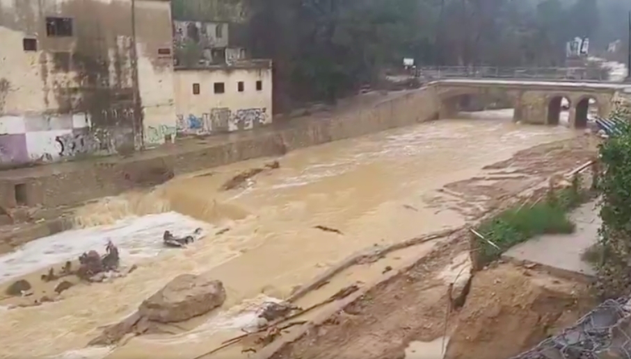 Río Buñol, este lunes. - Imagen: GVA