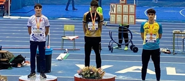 Hugo Pérez, del Vive San Javier, subcampeón de España sub-18 en 60 metros