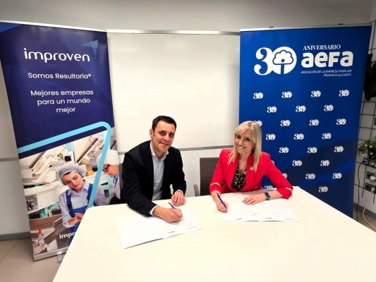 Aefa e Improven renuevan convenio para impulsar el crecimiento de la empresa familiar en Alicante