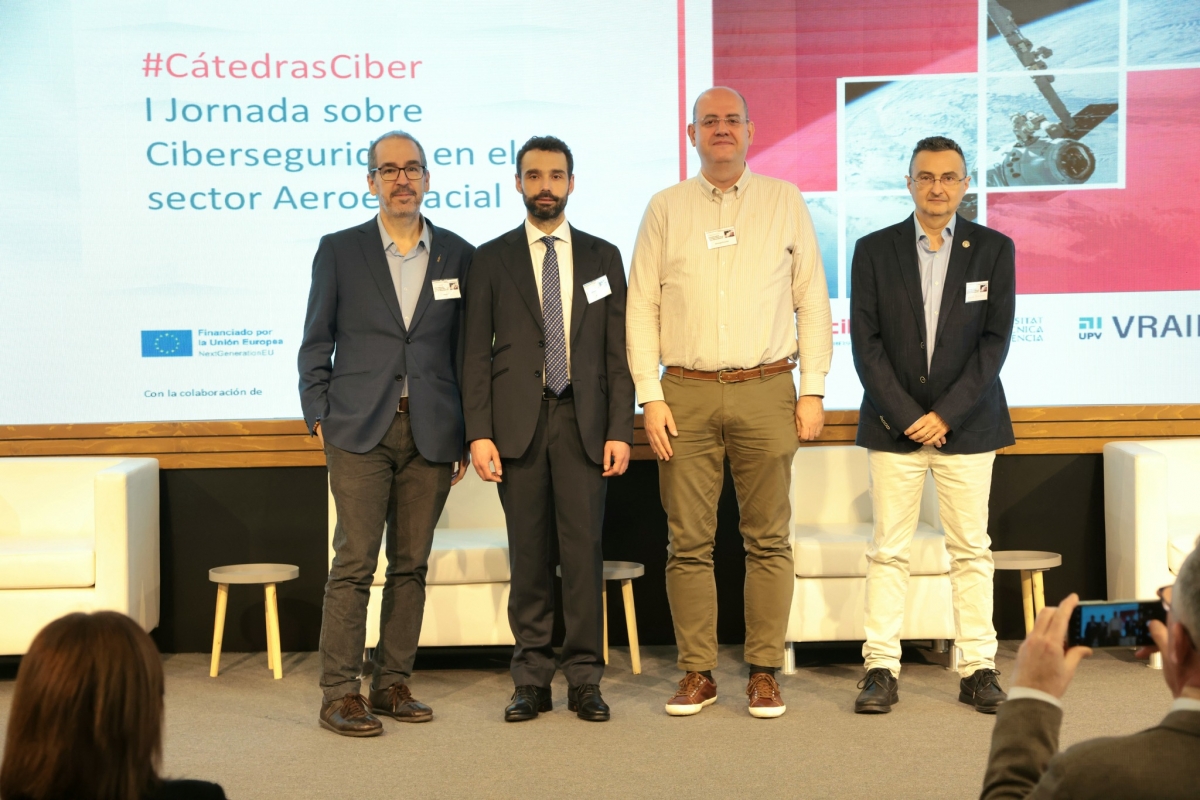 De izquierda a derecha, José Nieto, Jesús Feliz, Santiago Escobar y Vicente Boria. 