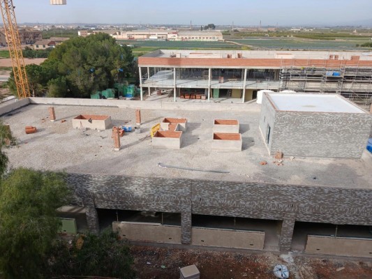 El nuevo CEIP Mare de Déu del Patrocini en Foios, cada vez más cerca