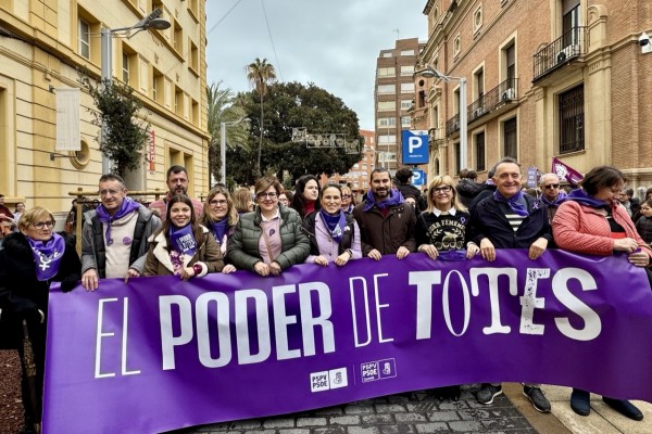 El PSPV es mobilitza per defensar els drets de les dones i 