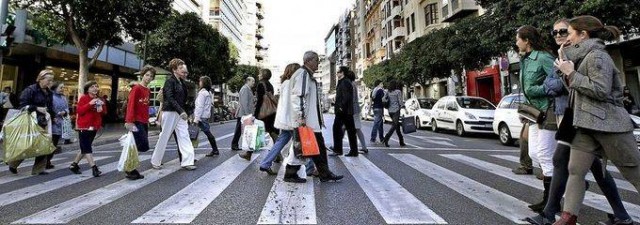 La diferencia del coste por metro cuadrado comercial entre Preciados y Colón es de 159 euros