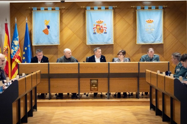 La Junta local de Seguridad de Burriana coordina el dispositivo específico para las Fallas de 2025