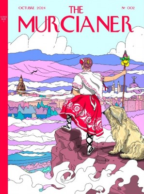 Una huertana sobre un mar de nubes, del ilustrador Eloy González, nueva portada de 'The Murcianer' 