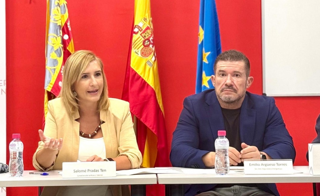 Salomé Pradas y Emilio Argüeso, en septiembre de 2024. - Foto: GVA