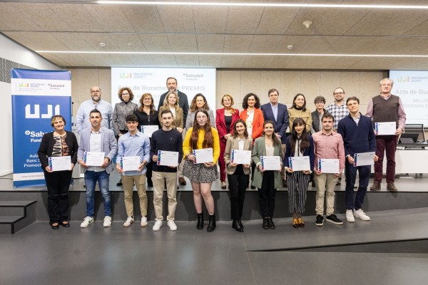 El Aula Fundación Banco Sabadell premia la excelencia investigadora del estudiantado de la UJI
