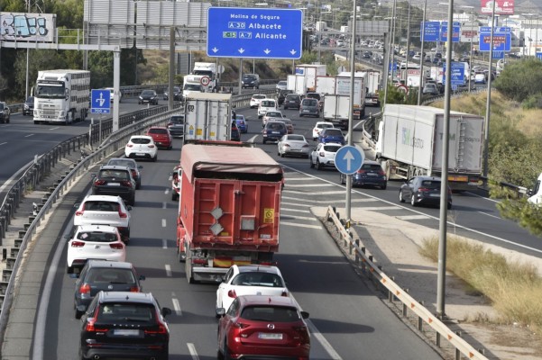 La DGT vigila esta semana los tramos en obras de las carreteras de la Región de Murcia para prevenir accidentes