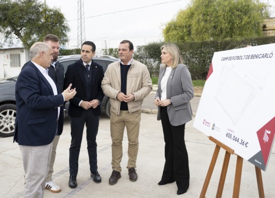 Benicarló y la Diputación invierten 605.000 euros en la construcción de un nuevo campo de fútbol