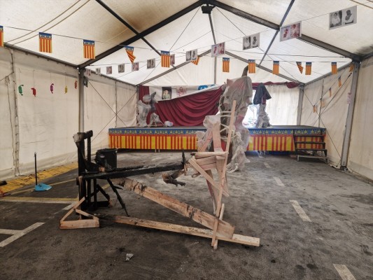 Queman el ninot central de una falla de Alboraia en un acto vandálico