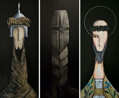 El arte de Andrex García revive el espíritu guerrero de la Mursiya del siglo XI en la galería Babel de Murcia