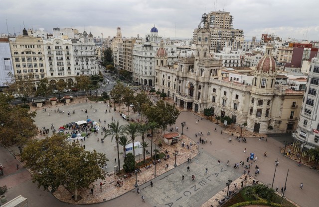 València encarga el diseño de la plaza del Ayuntamiento: simplificado y se abordará por fases