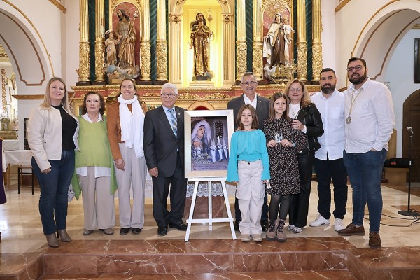 La Virgen Dolorosa es la protagonista del cartel de la Semana Santa de Portmán realizado por Antonio Meroño