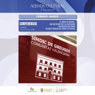 Finestrat acoge una charla de Concha Bru, adjunta primera del Síndic de Greuges