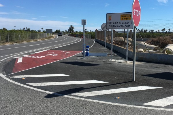 La Diputación proyecta un carril ciclo-peatonal en la CV-849 entre L'Altet y Torrellano