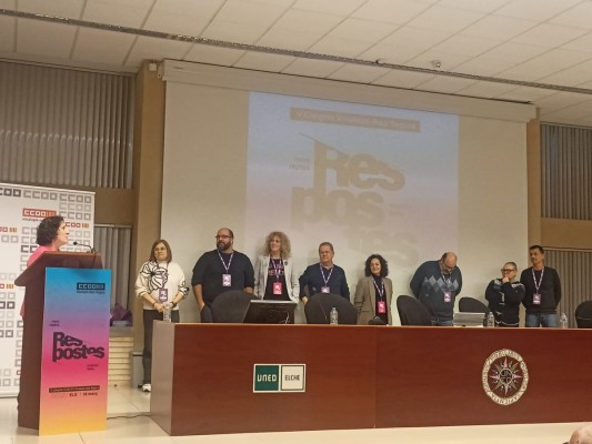 El V Congreso de CCOO Vinalopó-Vega Baja reelige a Carmen Palomar como secretaria general