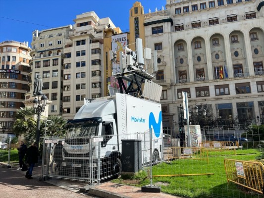Telefónica registra un aumento del 77% en el tráfico de 5G durante las Fallas