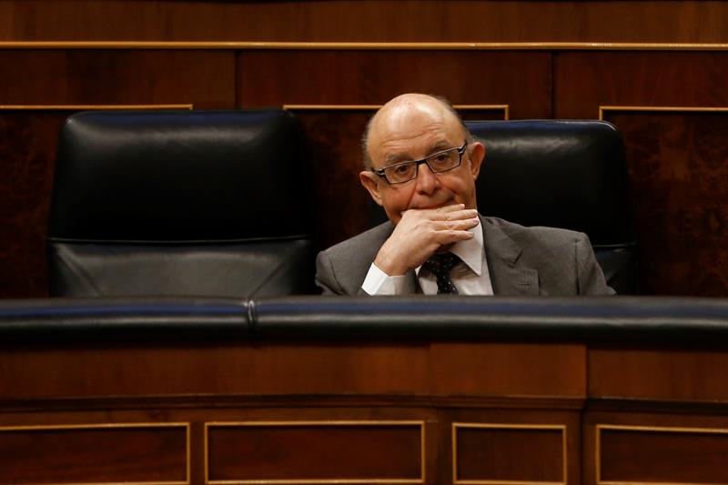 Cristóbal Montoro, el martes, en el Congreso. Foto: EFE - 