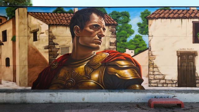 Así es el gran mural en Canteras que revive el pasado romano de Cartagena: Kato firma esta obra de 300 metros cuadrados