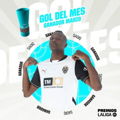 Sadiq, autor del mejor gol de la liga en marzo