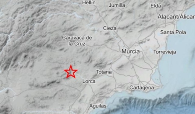 Lorca registra un segundo terremoto de 2 grados este miércoles