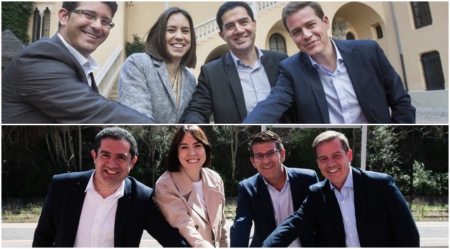 Morant se acerca a Jorge Rodríguez recuperando la foto de hace 10 años junto a Cerdà y Francés 