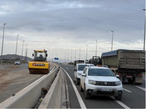 Transportes activa fondos de
emergencia y empieza a reconstruir las
carreteras dañadas por la Dana