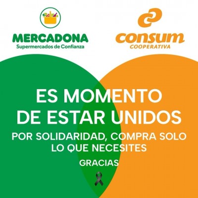 Mercadona y Consum se unen para pedir 