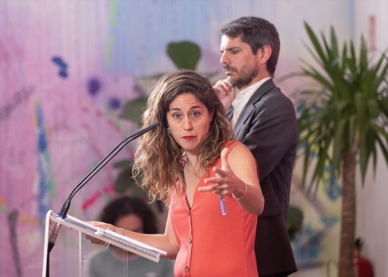 Sumar elige a Lara Hernández y Carlos Martín como nuevos coordinadores y la lista oficialista copa la dirección