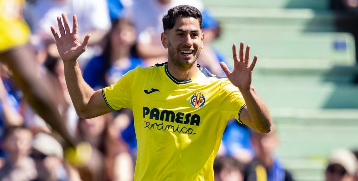 Ayoze Pérez celebra su gol en el Coliseum - VILLARREAL CF