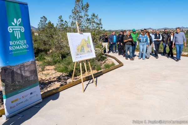 El Bosque Romano de Cartagena estrena sus primeros 700 metros de senda accesible entre Viña del Mar y la Avenida del Descubrimiento