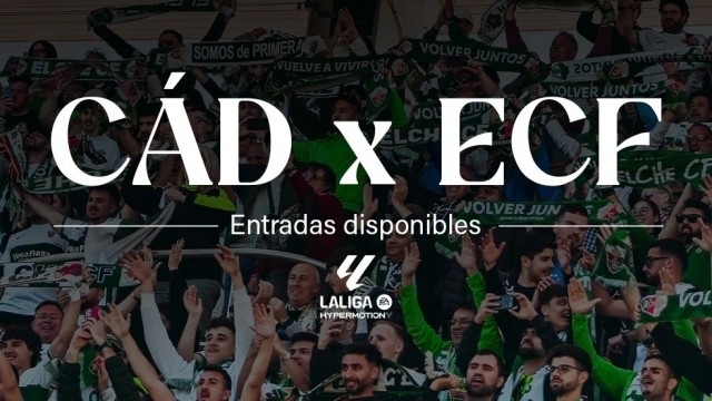 La afición del Elche dispone de 392 entradas a 20 euros para la visita al Cádiz
