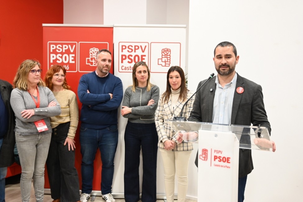 Samuel Falomir, en su proclamación como secretario general del PSPV de Castellón. - Foto: CARLOS PASCUAL