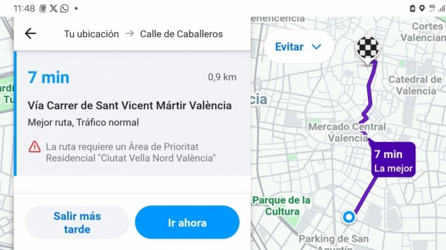 La información sobre la APR de Ciutat Vella está ya incorporada a Google Maps y Waze