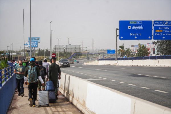 Más de 22.000 transportistas, afectados por el cierre de carreteras por la Dana
