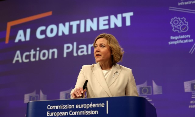 La vicepresidenta de Comisión Europea dice que la carrera de la IA 