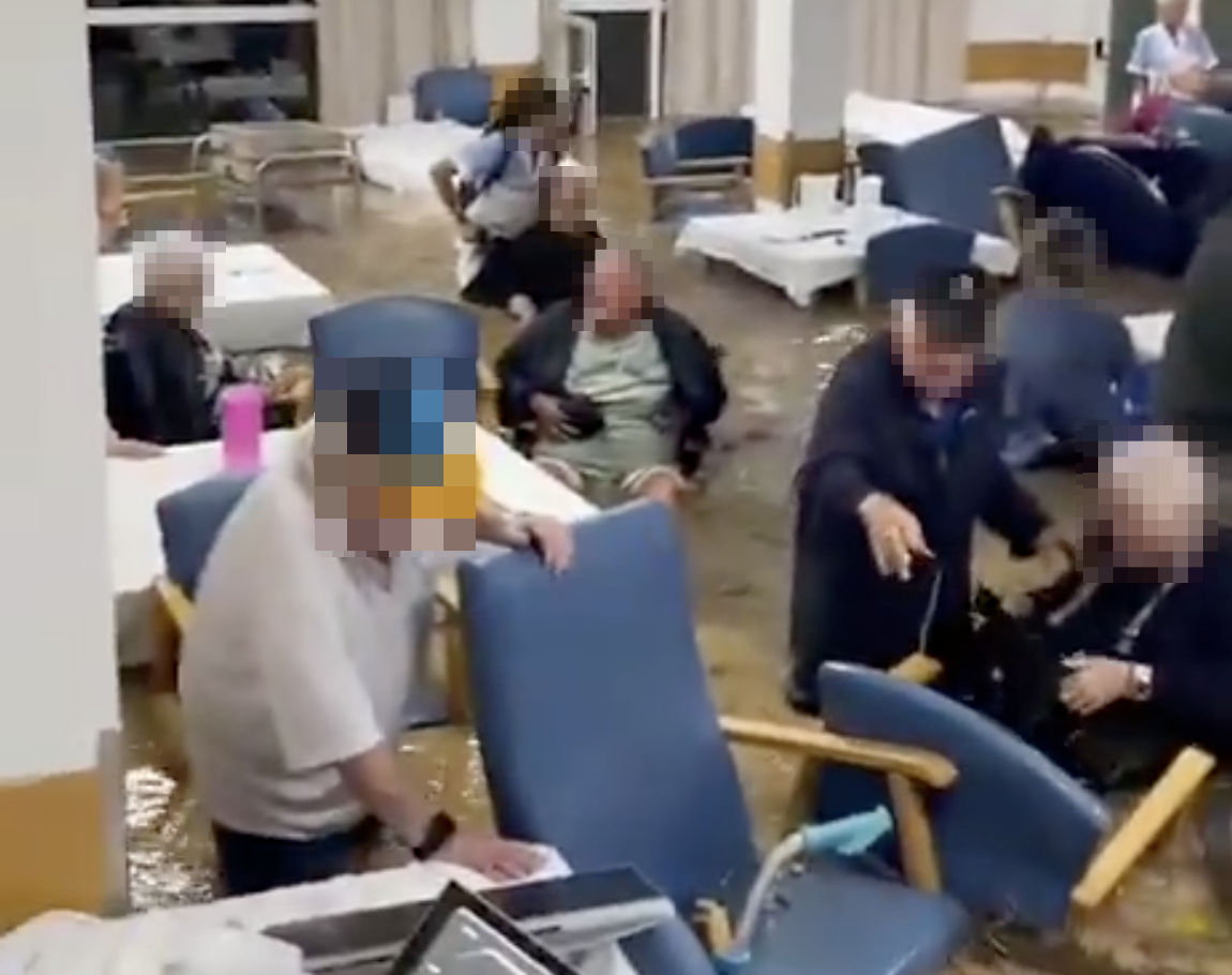 Captura de uno de los vídeos de la inundación - 