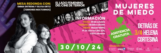Cortesina Fest aplaza al 15 de noviembre la jornada sobre mujeres y cine de terror