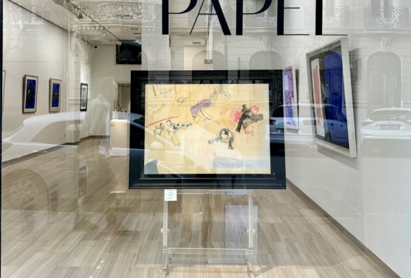 La Galería Benlliure se rinde ante el papel, 