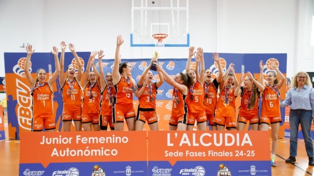 Los equipos juniors de Valencia Basket, campeones autonómicos