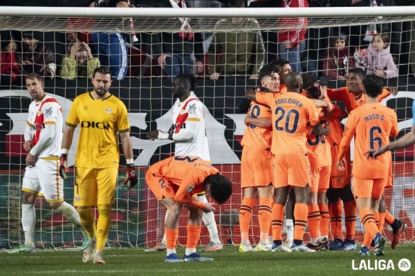 El Valencia ganó en su última visita a Vallecas y acabó con una sequía desde 2014