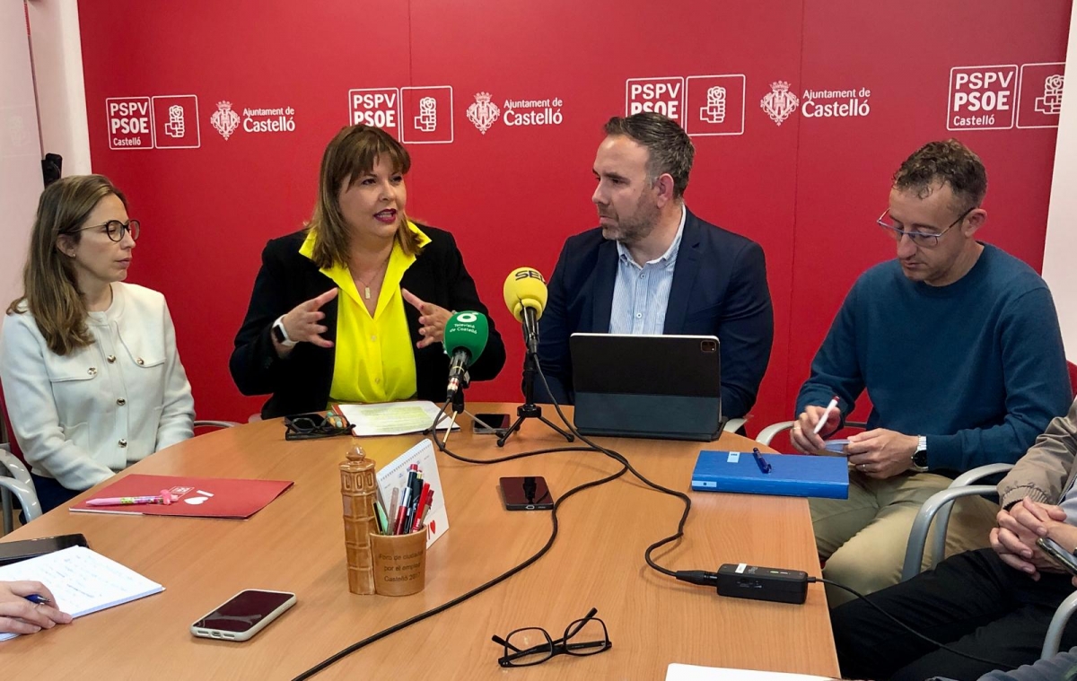 La portavoz municipal, en la rueda de prensa. - La portavoz municipal, en la rueda de prensa.